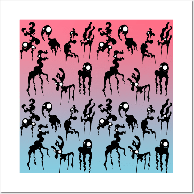 Funky Mammals Sunset Silhouette Wall Art by Religatio